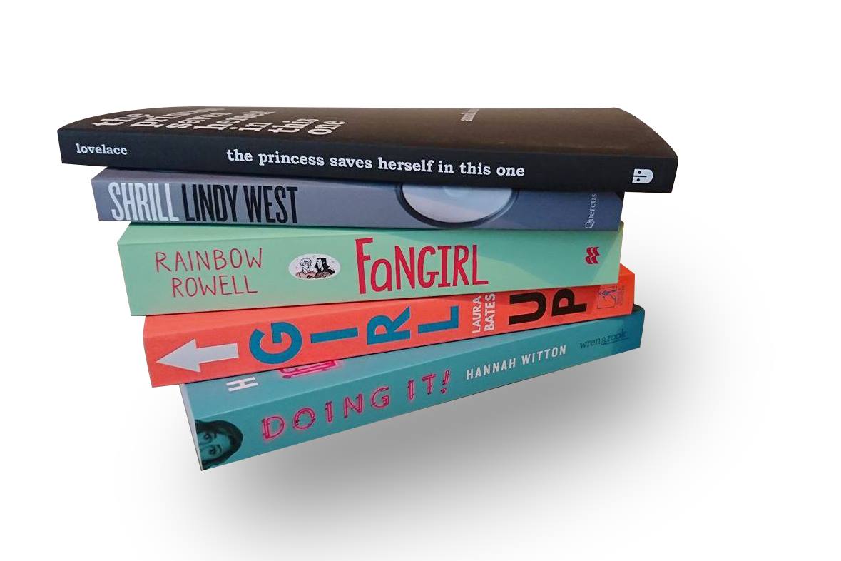 pile of books all young women should read