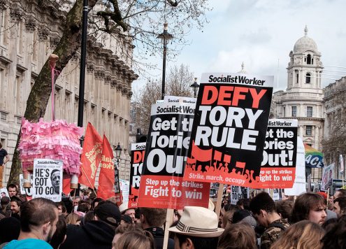 Anti-Tory protest