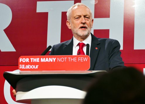 Jeremy Corbyn, leader of the Labour party