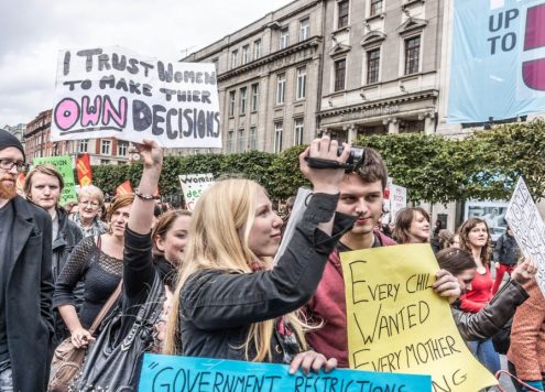 repeal the eighth ireland pro-choice march