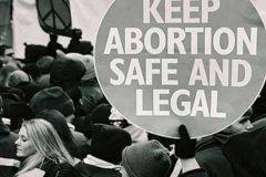 Keep Abortion Safe and Legal sign