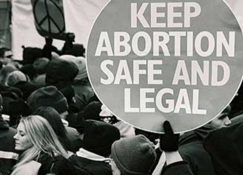 Keep Abortion Safe and Legal sign