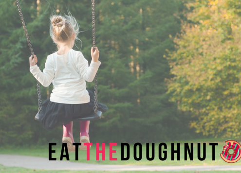 little girl on swing body image